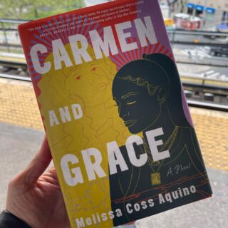 Started reading Carmen and Grace by @melissacossaquino on the 6 train. By page 5, I had to close the book and take a minute to absorb the words on the page. Ok ok ok, I also may have begun tearing up a bit. I love when a book makes me feel. There are times when I come across a book, and the words are exactly what I need at that precise moment. This is that book, this is the time. “The only way out for you is through.” 🤍 

#latinaliterature #latinawriters #latinawriter #latinasinacademia #latinassupportinglatinas #bronxwriters